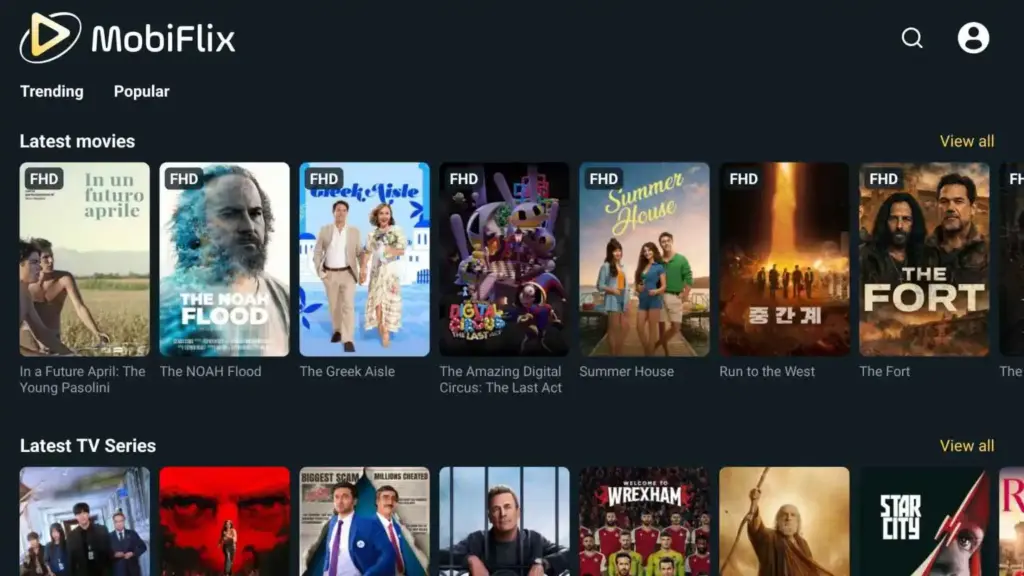 MobiFlix APK For Smart TV